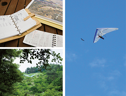 夏空の中を自由に滑空する瞬間。それはまさに至福の解放感。